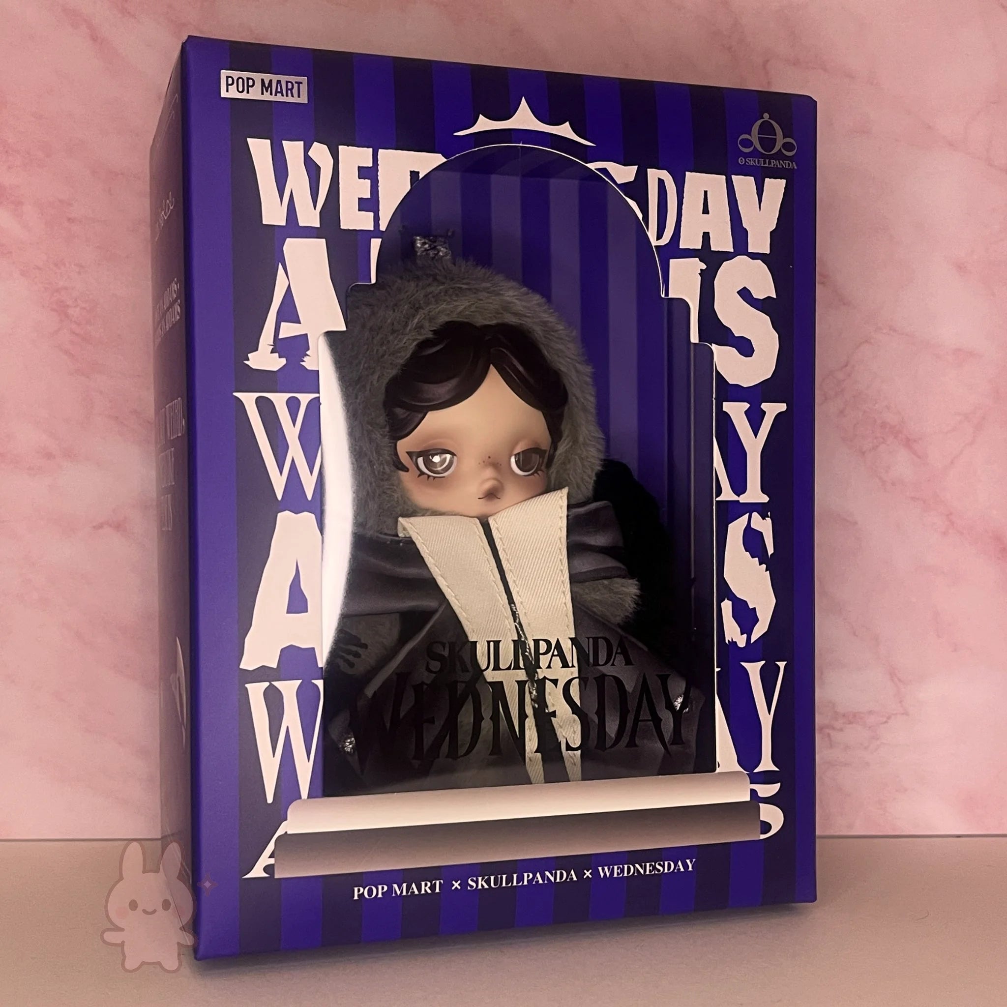 Pop Mart SKULLPANDA × Wednesday Plush Nevermore Academy Uniform