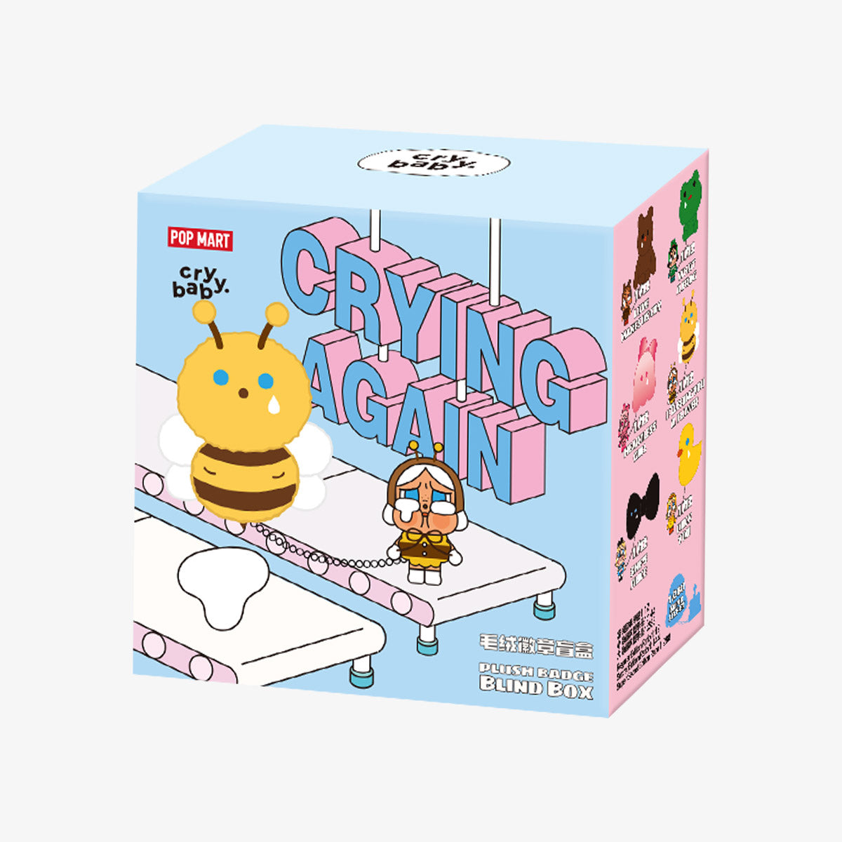 CRYBABY Crying Again Series Plush Badge Blind Box
