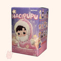 HACIPUPU-Whispers-of-My-World Hacipupu toy packaging with a purple and pink design featuring the brand name.
