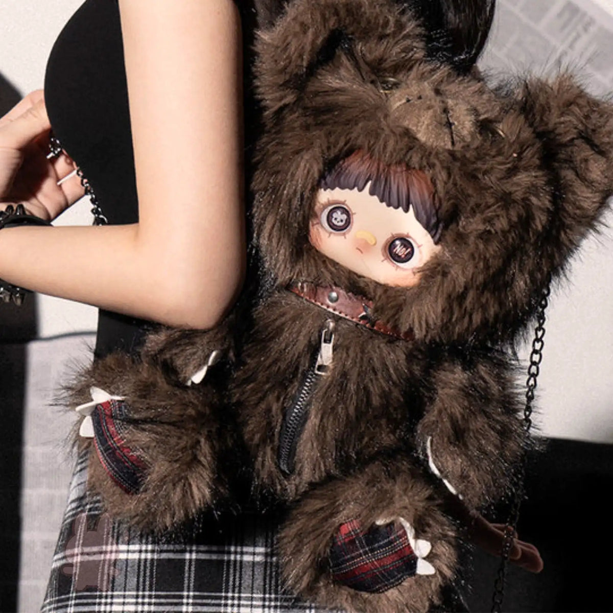 Top Toy MayMei Rebel Doll Plush Backpack 400% Blind Box | Cutiemalta Top Toy MayMei Rebel Doll Plush Backpack 400% Blind Box | Cutiemalta