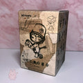 Pop Mart Hirono Echo Cardboard box with artistic design and text on a pink marble background