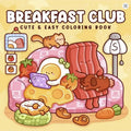 Front cover of the cute and easy colouring book