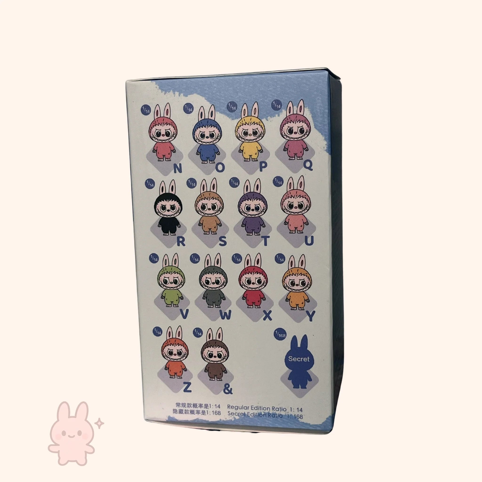 Labubu Cartoon character-themed product packaging with a white background
