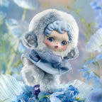 Blue SKULLPANDA L’impressionnisme plush in flowers