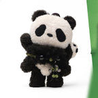 Back view of the SKULLPANDA Lazy Panda plush pendant