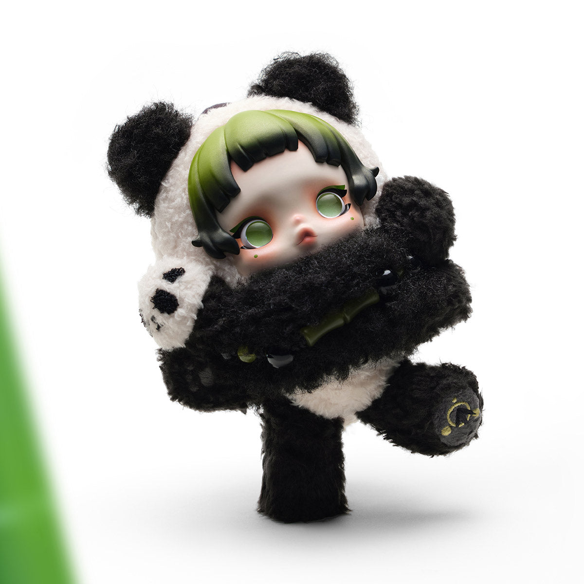 SKULLPANDA Lazy Panda plush pendant balancing on one leg