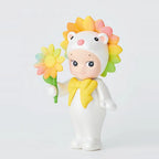 Sonny Angel Flower Gift secret Sunflower Lion Rainbow figure in white with rainbow sunflower