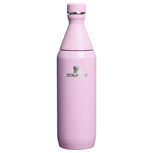 Stanley All Day Slim Bottle 0.59L in Cherry Blossom Gloss, front view