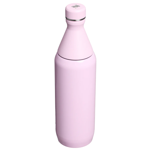Stanley All Day Slim Bottle 0.59L in Cherry Blossom Gloss, rear view