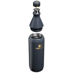 Stanley All Day Slim Bottle 0.59L in Twilight Gloss, two-piece opening detail