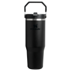 Stanley IceFlow Flip Straw 2.0 Tumbler 0.89L in Black 2.0, front view