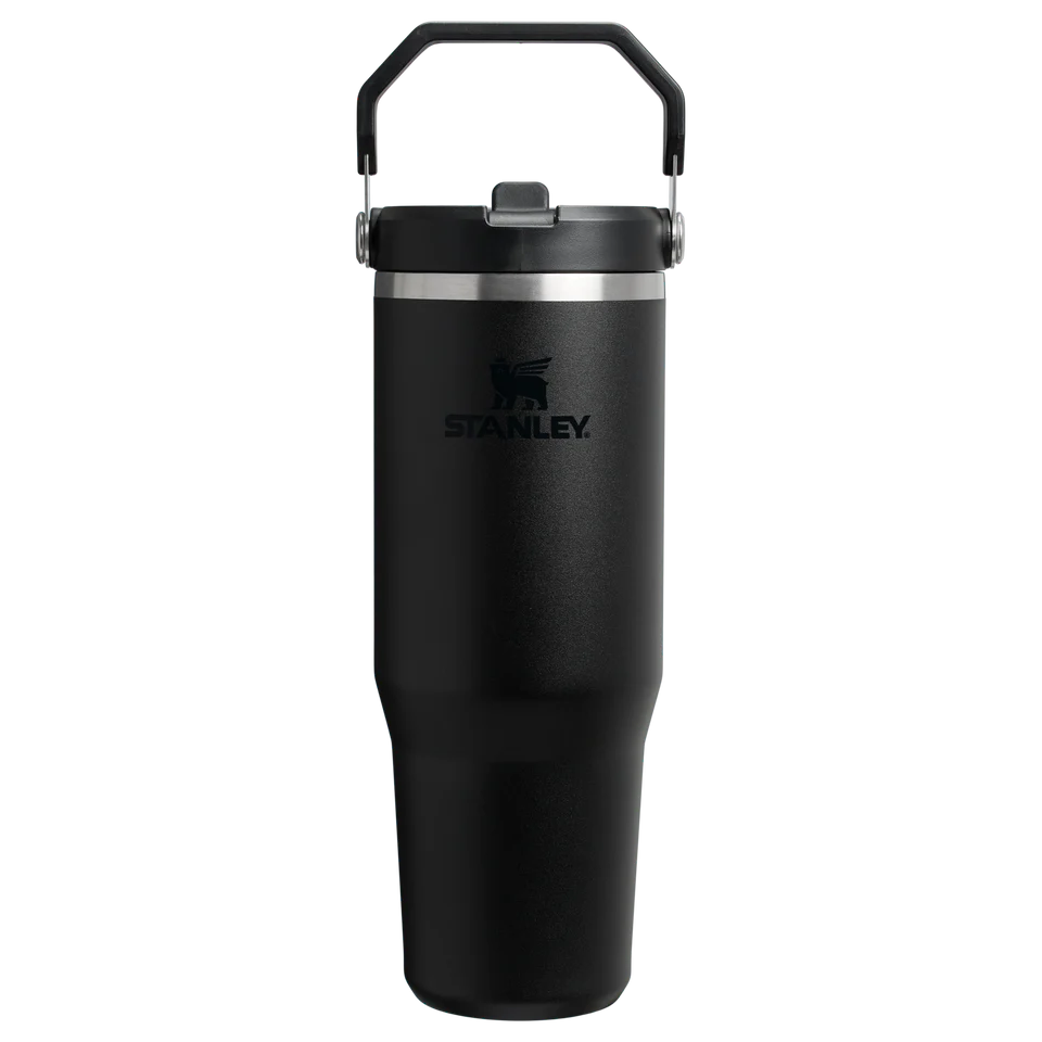 Stanley IceFlow Flip Straw 2.0 Tumbler 0.89L in Black 2.0, front view
