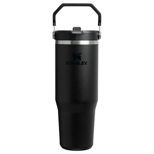 Stanley IceFlow Flip Straw 2.0 Tumbler 0.89L in Black 2.0, front view