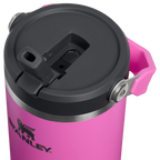 Stanley IceFlow Flip Straw 2.0 Tumbler 0.89L in Hot Pink, Flip Straw 2.0 lid detail
