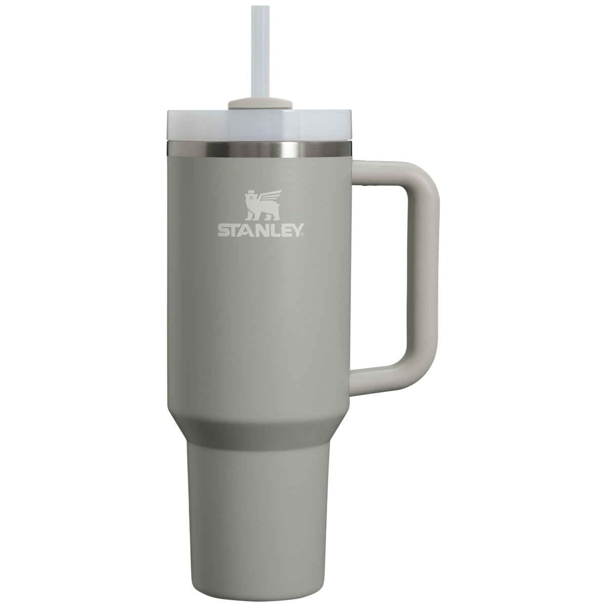 Stanley Quencher H2.0 FlowState Tumbler 1.18L in Ash, front view