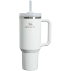 Stanley Quencher H2.0 FlowState Tumbler 1.18L in Frost, front view