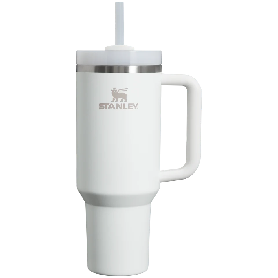Stanley Quencher H2.0 FlowState Tumbler 1.18L in Frost, front view