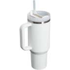 Stanley Quencher H2.0 FlowState Tumbler 1.18L in Frost, rear angle