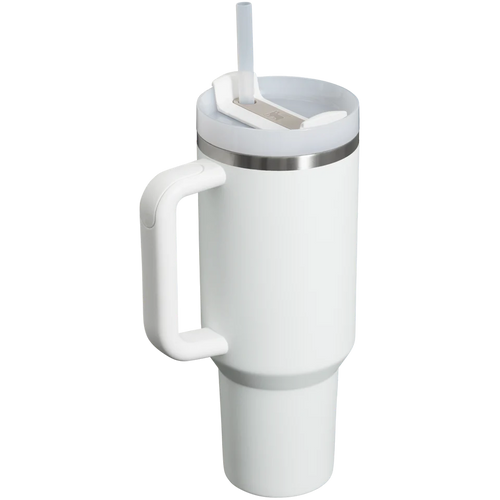 Stanley Quencher H2.0 FlowState Tumbler 1.18L in Frost, rear angle