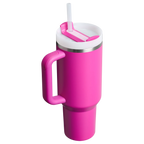 Stanley Quencher H2.0 FlowState Tumbler 1.18L in Violet Blossom, rear view