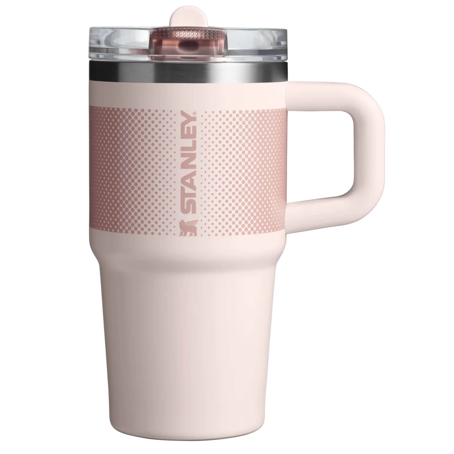 Stanley Quencher ProTour Flip Straw Tumbler 0.59L in Rose Quartz Fade, front view