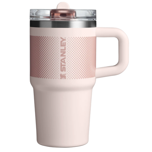 Stanley Quencher ProTour Flip Straw Tumbler 0.59L in Rose Quartz Fade, front view