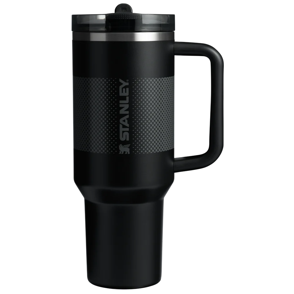 Stanley Quencher ProTour Flip Straw Tumbler 1.18L in Black Fade, front view