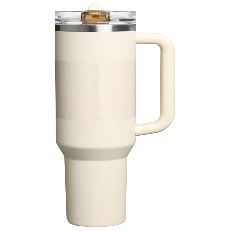 Stanley Quencher ProTour Flip Straw Tumbler 1.18L in Cream Fade, front view