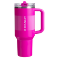 Stanley Quencher ProTour Flip Straw Tumbler 1.18L in Violet Blossom Fade, front view with straw closed